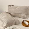 Funda de almohada de gasa clase A Algodón puro Par para el hogar Adulto Funda de almohada de algodón Absorbe el sudor y previene el aceite de la cabeza y se puede usar en todas las estaciones