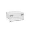 Caja de almacenamiento plegable transparente caja de almacenamiento de libros para estudiantes con polea apilable gran capacidad Caja de almacenamiento de libros Venta al por mayor