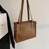 2025 Padrão de Textura de Pedra de Crocodilo Trabalho Diário Viagem Bolsa de Ombro Grande Capacidade Bolsa de Mão Feminina Simples Versátil