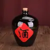 Potes de cerâmica de barro para vinho no atacado 1kg 2kg 3kg 5kg 5kg para uso doméstico, potes selados para armazenamento na adega com tampas de cerâmica e rolhas de madeira