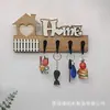 Novo porta-chaves criativo de parede, decoração de entrada em madeira maciça, suporte de chaves de parede para a porta de entrada