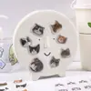 Pegatinas Lindas de Gatito para Diario Dibujos Animados Ins Miau Miau Funda de Teléfono Pegatinas de Decoración Individuales para Estudiantes de Primaria y Secundaria Papelería