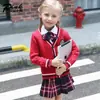 Uniformes Escolares Estilo Británico, Ropa de Otoño e Invierno, Uniformes de Jardín de Infancia, Uniformes de Clase para Estudiantes de Primaria y Secundaria, Ropa de Desempeño para Niños de Colegio