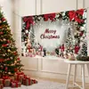 Tela de Fondo para Navidad 2027 Venta Caliente Transfronteriza Fondo Fotográfico Decoración de Fiesta Tela Colgante Fábrica de Origen Múltiples Estilos Disponibles