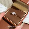 Exquisito Anillo de Perla Brillante Estilo Francés, Moderno y Versátil, Diseño de Nicho con un Toque de Lujo, Elegante Anillo de Perla Brillante