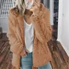 Chaqueta con capucha de felpa de lana de cordero europea y americana transfronteriza, color liso, cálida, con cremallera, para Otoño/Invierno, en stock