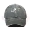 Gorra de Béisbol Lavada Estilo Nuevo con Estampado de Libélula Linda Visera Curva Gorra Versátil para Hombres y Mujeres Parejas Estudiantes