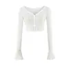 Blusa Cardigan Floral de Renda Estilo Francês para Mulheres, Nova Versátil de Início de Outono, Casaco Curto de Botão Único de Cintura Alta, Xale