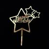 Espejo doble acrílico grande para insertar tarjetas, decoración de pastel de feliz cumpleaños con inserción de tarjetas, banderín de inserción para hornear, venta directa de fábrica