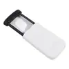 Lupa portátil plegable extraíble con luz LED para padres lectura y lectura Lente óptica acrílica HD 4 veces
