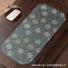 Brocado de Artesanía Premium Cuero Flor de Bola Esterilla para Té Seco Mesa de Té Estilo Chino Runner de Mesa para Sala de Estar de Lujo Ligero Esterilla para Té Ceremonia del Té