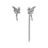 Adecuado para Auriculares Freeclip Mariposa de Diamante Completo Borla Asimétrica Clip para Auriculares Hebilla de Diamante para Auriculares Accesorios de Lujo Accesibles para Auriculares