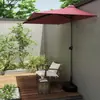 Sombrilla Exterior para el Sol, Sombrilla de Patio, Media Sombrilla de Pared, Sombrilla para Balcón, Terraza, Jardín, Entrada de Tienda, Patio de Planta Baja