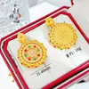 Tienda de Oro Mismo Estilo Dorado Antiguo Diamante de Colores Brújula de Ocho Tesoros Giratoria Colgante Nuevo Estilo Chino Suerte y Prosperidad Rueda de Múltiples Tesoros Colgante