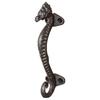 Artesanía de Hierro Fundido de Caballito de Mar Viejo Retro Simple Escandinavo Manija de Puerta de Madera Manija Grande Diseño de Jardín Manija de Gabinete Viejo