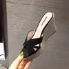 Sandálias Peep-Toe com Salto Anabela de 10cm e Plataforma Grossa de Salto Alto, à Prova d'Água, para Mulheres, Adequadas para Uso Externo, com Plataforma de Palha Trançada e Sapatos de Praia Antiderrapantes