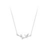 Collar de bambú de plata de ley 925 para mujer, nicho ligero de lujo, nueva moda 2023, cadena de clavícula, regalo de cumpleaños de verano 520 para novia.