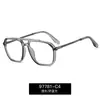 97781 Marco de gafas de doble puente trend europeo y americano para hombre marco de gafas moderno marco de gafas de miopía negro al por mayor