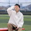 Sudadera de Media Cremallera Directa de Fábrica para Hombre Otoño e Invierno Japonesa Holgada Cuello de Primavera Chaqueta Polar para Niños