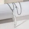 Colar Popular Olho Grego da Amazon, Pingente de Arma Cimitarra, Joias Transfronteiriças Tendência de Nicho Masculino Atacado