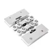 Puerta Corredera de Cristal Sin Marco de Acero Inoxidable Rueda Colgante Accesorios para Puertas Correderas Rueda para Puerta de Baño Polea Antiatascamiento