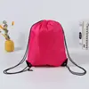 Mochilas Prontas de Cor Lisa em Poliéster com Cordão Personalizadas para Eventos Esportivos de Maratona com Logo Imprimível Atacado