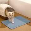 Tapete para Areia de Gato Bacia para Areia de Gato Tapete Antirrespingos Tamanho Grande Camada Dupla Filtrante Antivazamento Tapete de Areia Almofada Antirrespingos Tamanho Grande