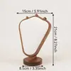 Suporte de Exibição de Colar Cor de Noz Modelo Suporte de Colar Adereços de Vitrine de Joias Suporte de Exibição de Joias Rack de Exibição