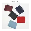 Billetera de Piel de Vaca de Primera Capa para Monedas con Cierre Corto de Comercio Exterior, Portatarjetas de Identificación de Cuero Genuino con Múltiples Ranuras para Tarjetas por Ambos Lados, Cartera Fina para Tarjetas, En Stock