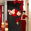 Conjunto de Decoração de Quarto de Casamento para Porta de Entrada, Adesivos de Porta de Quarto de Casamento com Palavras Felizes, Guirlandas de Quarto, Suprimentos para Casamento