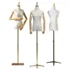 Tienda de Ropa Modelo Femenino Estante Vestido de Novia Ventana Maniquí Falso Modelo Femenino de Medio Cuerpo Accesorios Soporte de Exhibición Cuerpo Completo