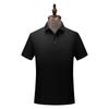 Polo de Algodão Puro Roupa de Trabalho Gola Lapela Manga Curta Camisa Colarinho Camiseta de Grupo Masculina com Estampa de Logo Polo Respirável