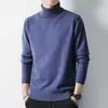 Comercio Exterior Venta al por Mayor Prendas de Punto Cuello Alto Ropa de Punto para Hombre Nueva Casual Ropa de Trabajo Camisa Básica Top Interior Ropa de Punto Cálida