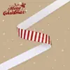 Banda Elástica Impresa Serie Navideña de 1.5cm Banda para el Cabello Anudada Pulsera Cuerda para el Cabello Banda Elástica Evento