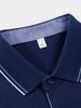 Camisa Polo de Alta Qualidade em Tencel Lyocell Roupas de Trabalho Personalizadas Camisa Estampada com Logotipo Gola Bordada Manga Curta Personalizada Verão