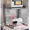 Estante de Almacenamiento para Cocina, Arrocera Eléctrica, Horno de Microondas, Mesa de Almacenamiento Integrada, Capa Superior, Estante de Almacenamiento Multifuncional para Ollas Eléctricas