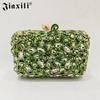 Cadena de bolsa hueca de cristal JXL mano hombro Bolso de mujer Bolso de noche con incrustaciones de diamantes bolso cuadrado pequeño de cristal vestido bolso de diamantes