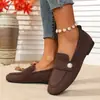 Outono 2025 Novo Casual Plano Versátil Leve Confortável Slip-On Sapatos Casuais Mocassins Leves Atacado