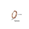 Aretes de Aro Redondo de Alambre Liso de Acero de Titanio Grueso de 2.5 mm Aretes Transfronterizos Europeos y Americanos de Acero Inoxidable Venta al Mayoreo de Aretes en Existencia