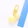 Pingente de estrela gordinha novo DIY cor macaron menina macio fofo ins estrela de cinco pontas chaveiro enfeites