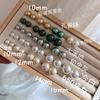 Pendientes de botón de perla Shijia de cuerpo completo de plata esterlina 925 redondos fuertes y ligeros para mujer, estilo francés REVER, venta al por mayor real para mujer