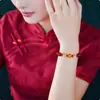 Pulseira de Ágata Vermelha com Doze Signos do Zodíaco, Três Harmonias e Três Estranhezas, Pulseira da Sorte para o Ano do Cavalo Casal, Atacado