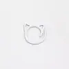 Marcadores de Ponto de Liga Leve Pintados Orelhas de Gato Coloridas Marcadores de Ponto Formato de Gato Desenho Animado Ferramentas de Tricô DIY Anéis de Ponto