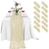 Amazon Transfronterizo Bali Hilo Mantel de Mesa Tela Plegada Fiesta Navideña Boda Decoración Mantel de Mesa Arrugado Venta al por Mayor