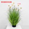 Venta al por mayor inyección planta verde césped artificial en maceta caña artificial cola de perro flor de encaje planta artificial decoración de boda