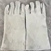 Guantes de Soldadura Antidesgaste Antichispa Guantes de Soldadura de Doble Capa Guantes de Soldadura Extensos de Cuero de Vaca Guantes de Soldador Venta al por Mayor