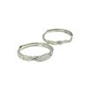 Nuevo anillo de pareja con forro de plata esterlina S925. Un par de anillos de apertura ajustables con diseño de nicho para hombres y mujeres. Venta al por mayor.