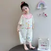 Pijama de una pieza para niña, modal, estilo fino de verano, nuevo modelo 2026, ropa de casa elegante para bebés, ropa para aire acondicionado, saco de dormir