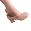 Versión de Cuero Suave~Zapatos Planos Rosa Nude para Mujer 2026 Nuevo Primavera Clásico Hebilla Cuadrada Charol Versátil Tacón Grueso Zapatos para Mujer para Viajar
