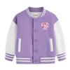 Abrigo para niñas, traje de béisbol para niños, primavera y otoño, nuevo estilo, estilo occidental para niñas, otoño e invierno, top informal con forro polar para niños medianos y grandes